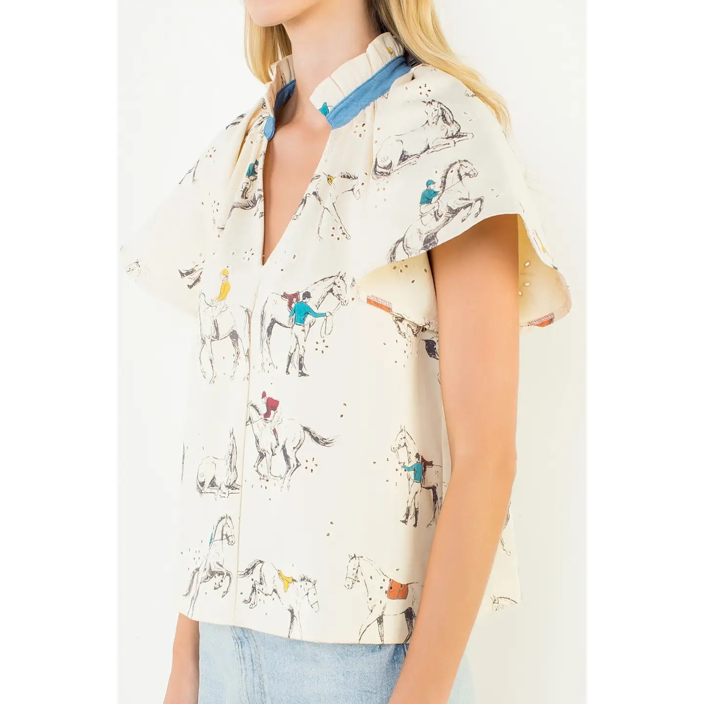 HORSE PRINT TOP