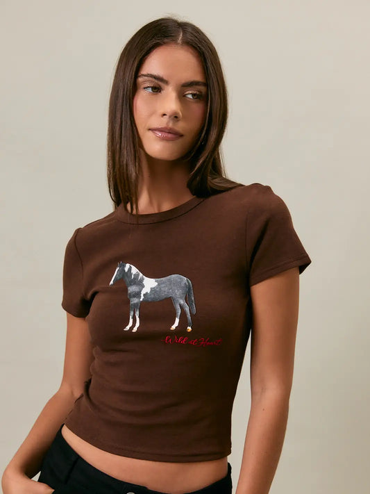 HORSE GRAPHIC BABY TEE