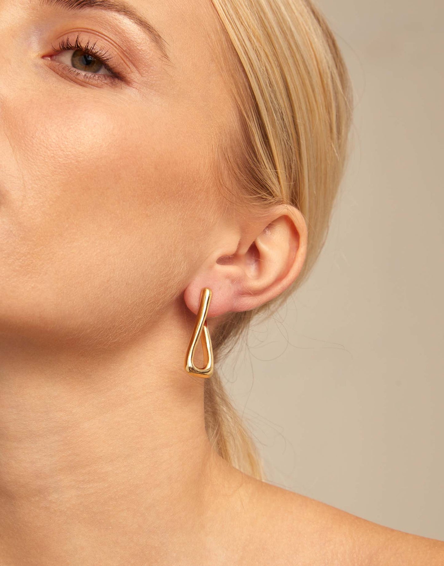 FOR U GOLD EARRING