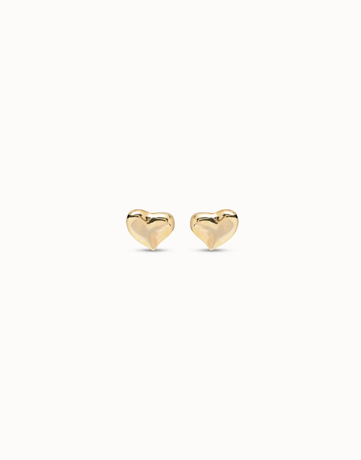 UNO HEART GOLD EARRINGS