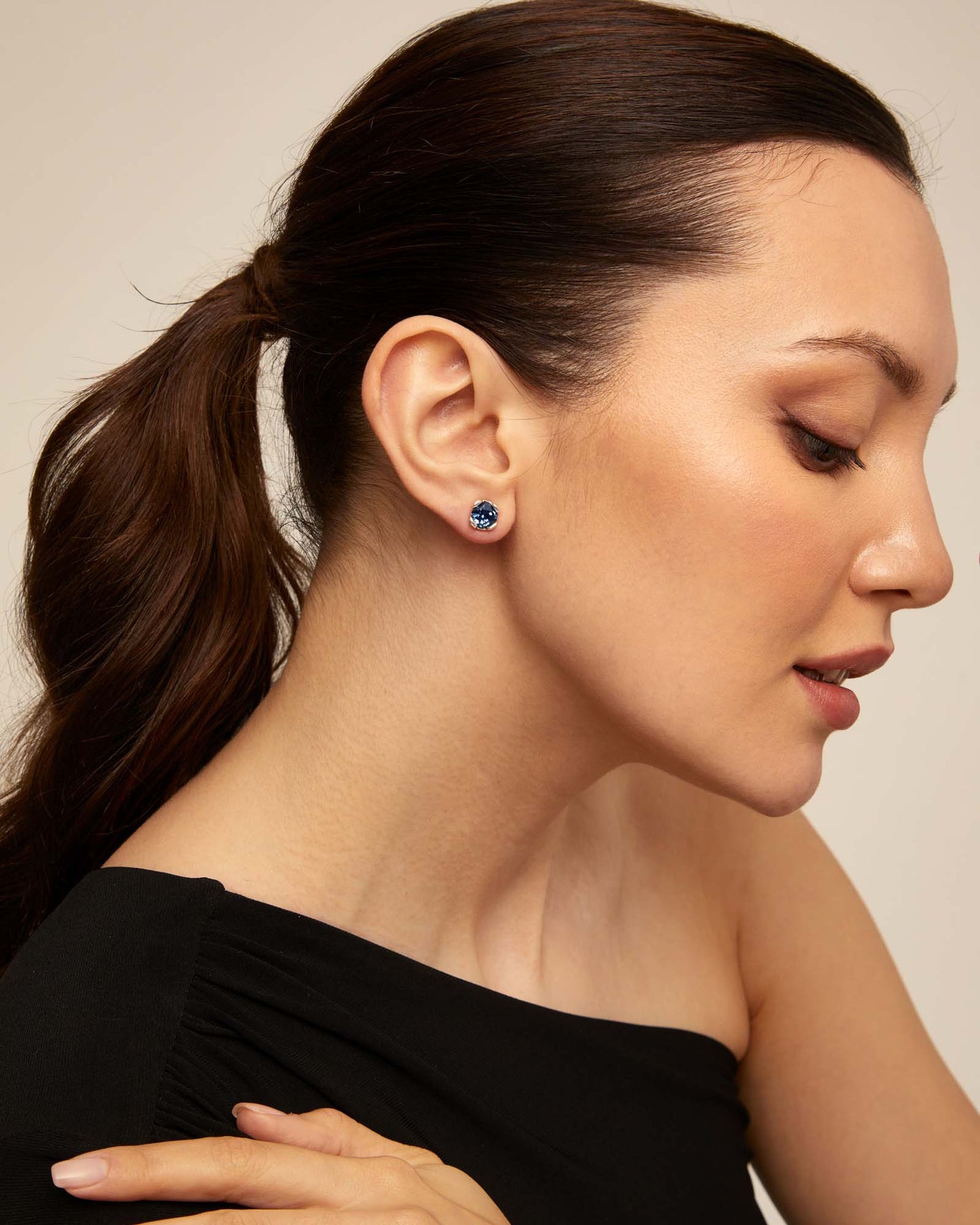 AURA BLUE EARRING