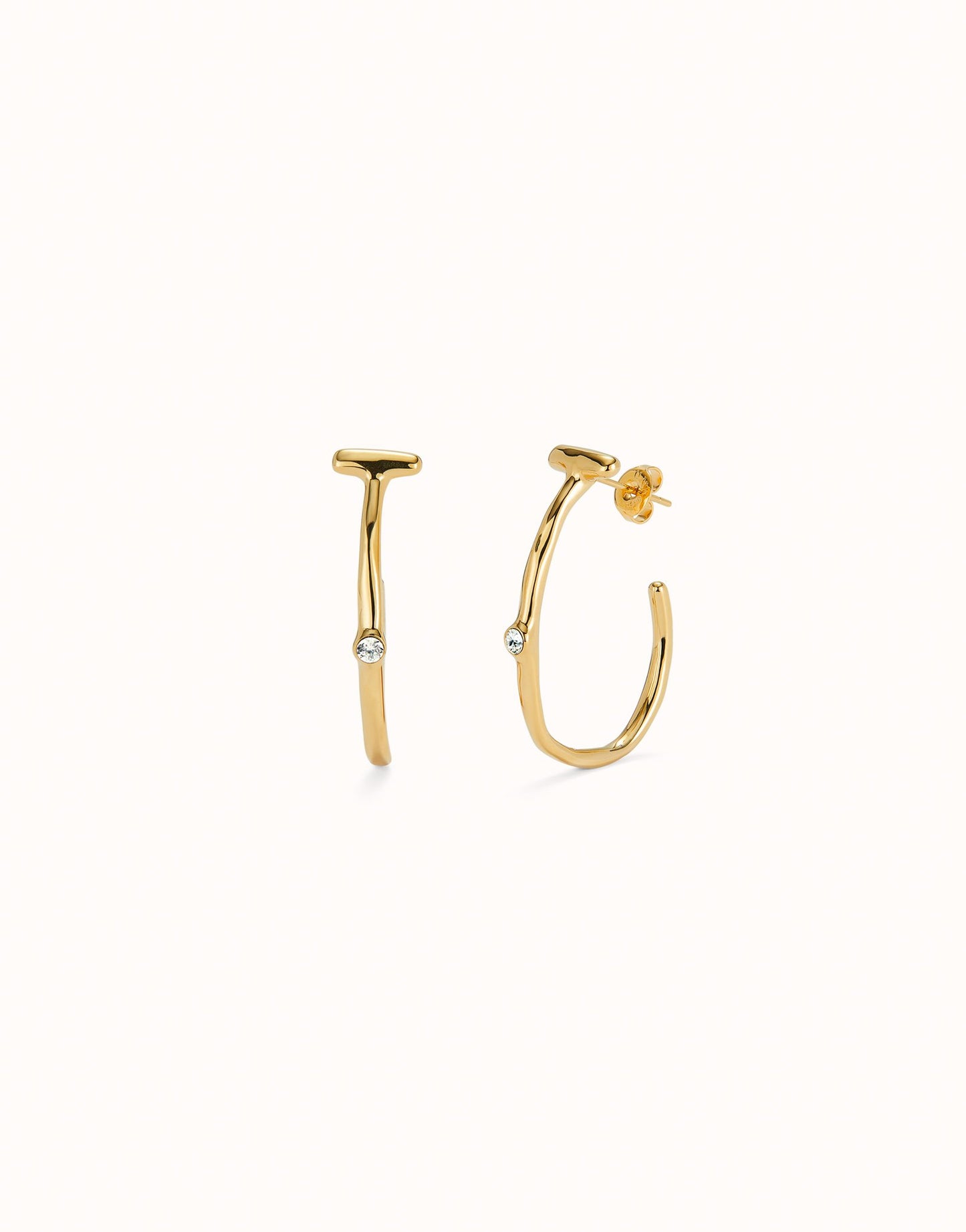 SER INDOMABLE GOLD HOOPS