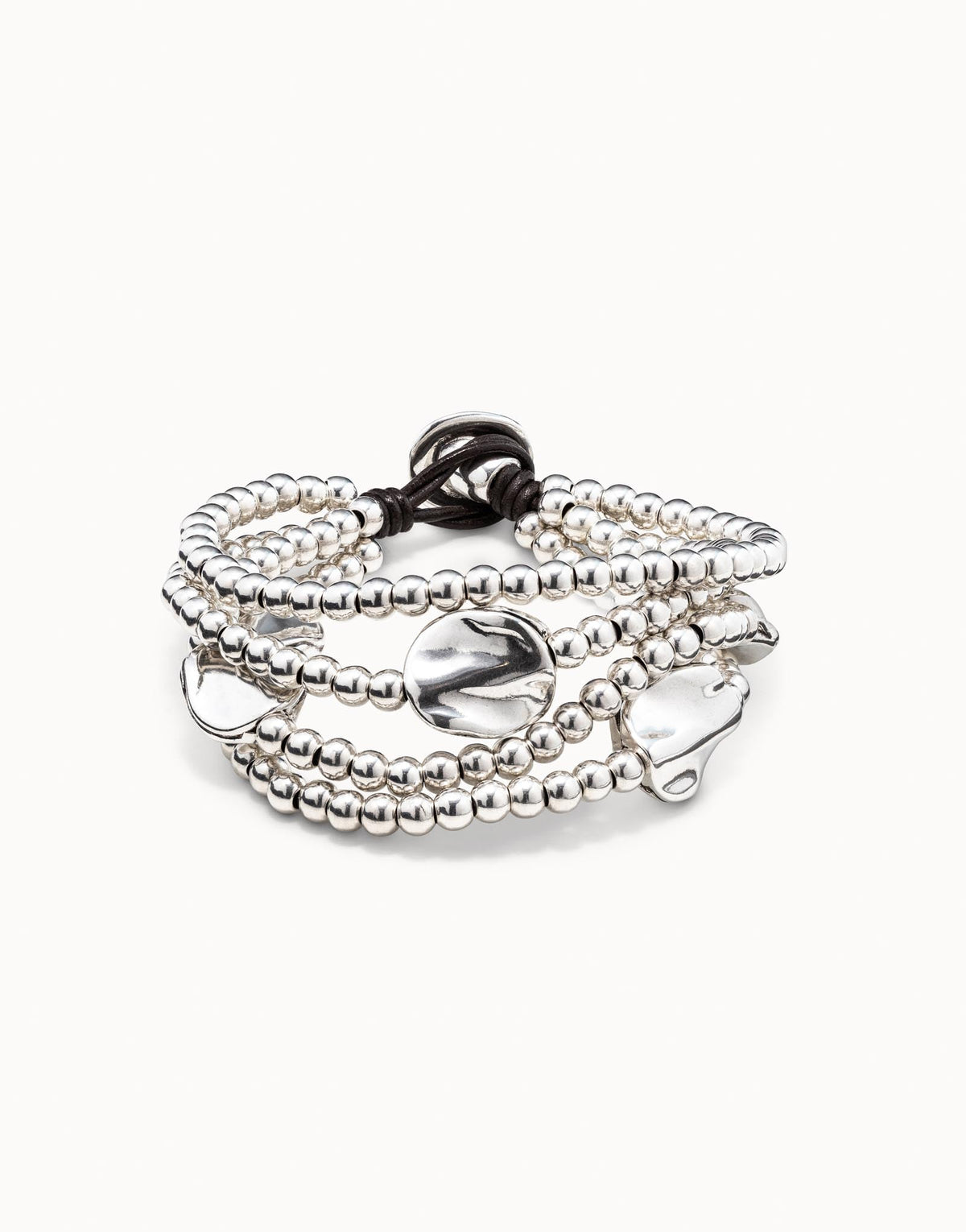THREE STRAND BEADED BRACELET