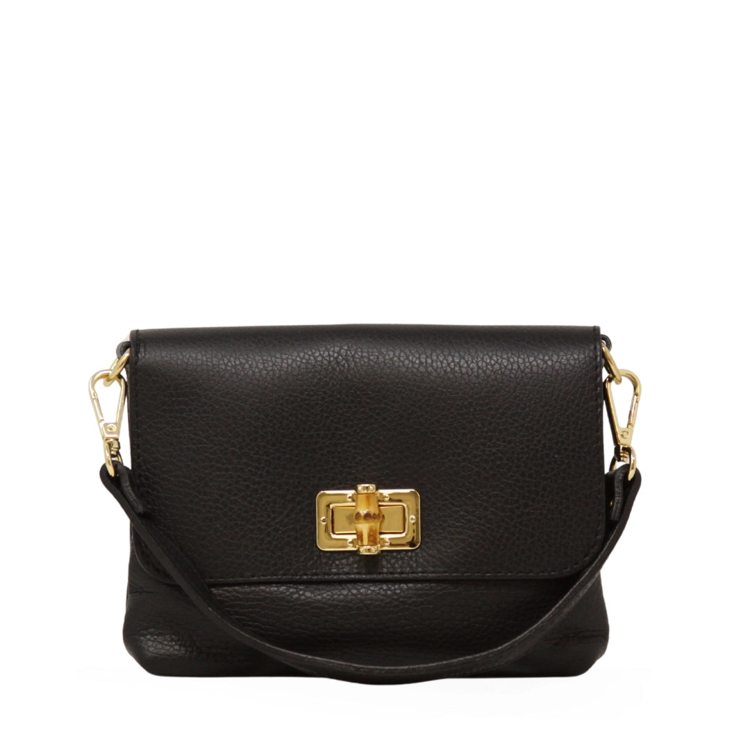 LEATHER CLUTCH AND CROSSBODY BAG