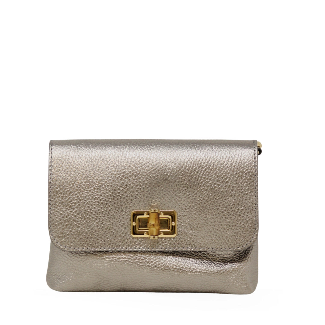LEATHER CLUTCH AND CROSSBODY BAG