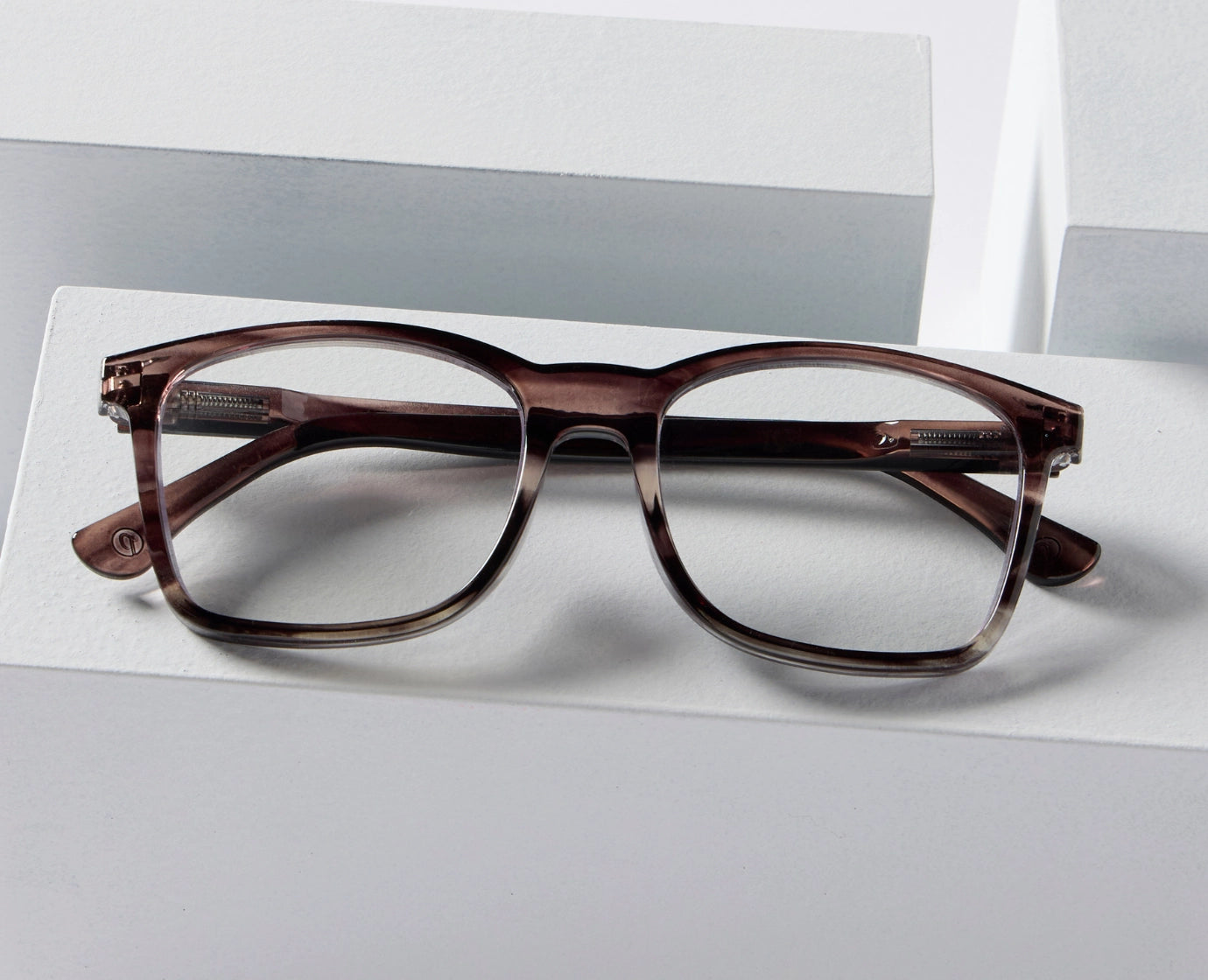 WOODS BROWN OMBRE READERS
