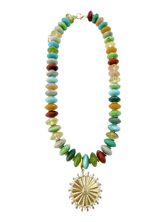 BODHI BEADED CHARM NECKLACE