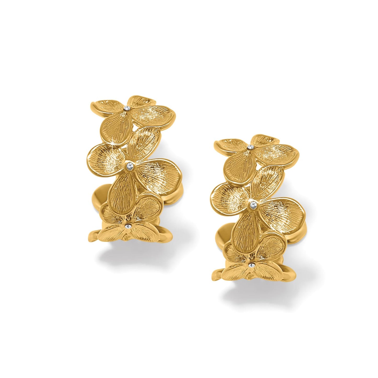 EVERBLOOM PETAL GOLD HOOP EARRINGS