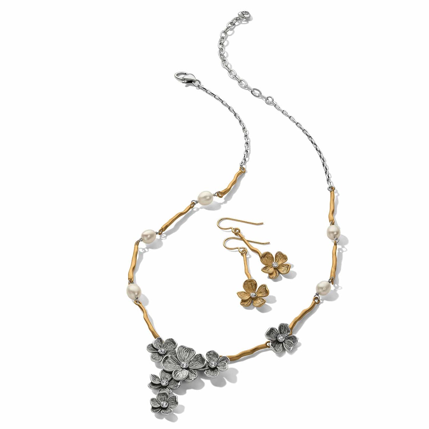 EVERBLOOM WINDFLOWER GOLD FRENCH WIRE EARRINGS