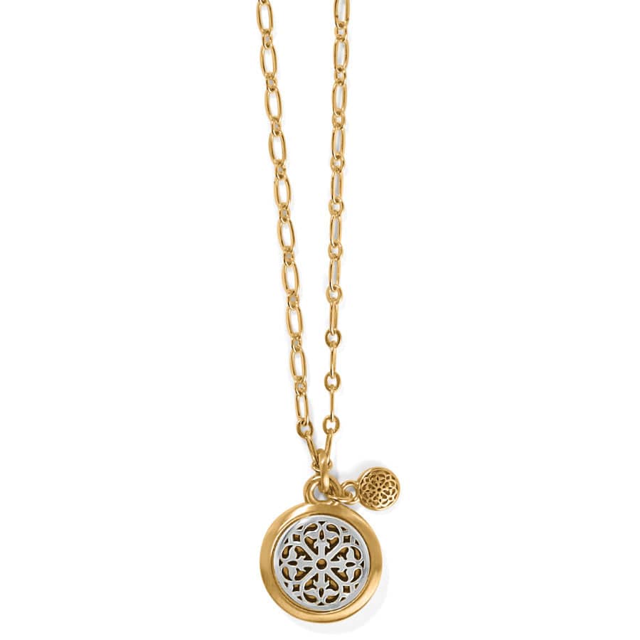 FERRARA TWO TONE LUCE SMALL PENDANT NECKLACE