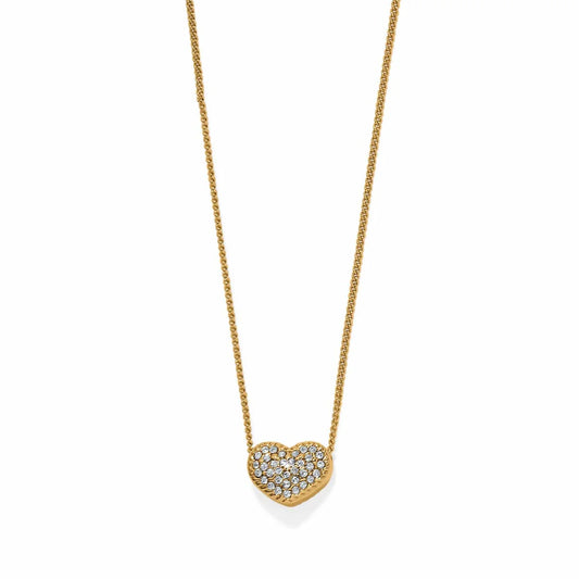 ILLUMINA CELESTE HEART PETITE GOLD NECKLACE