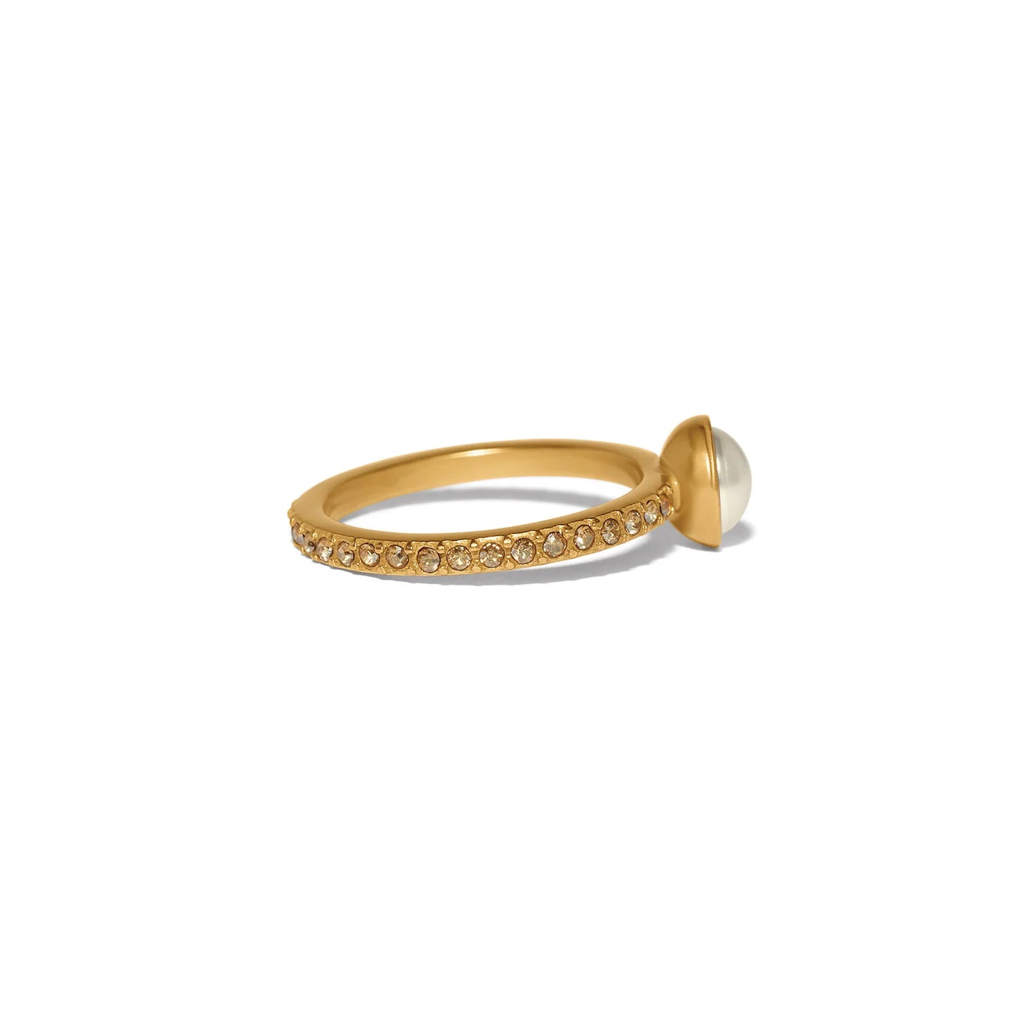 TRUST YOUR JOURNEY DOUBLE PEARL RING