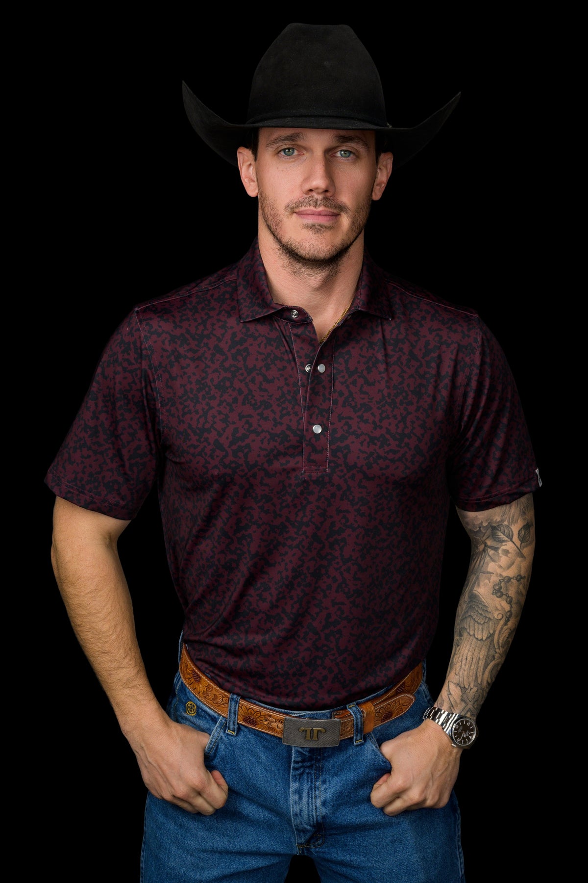 THE GRANT POLO IN MAROON