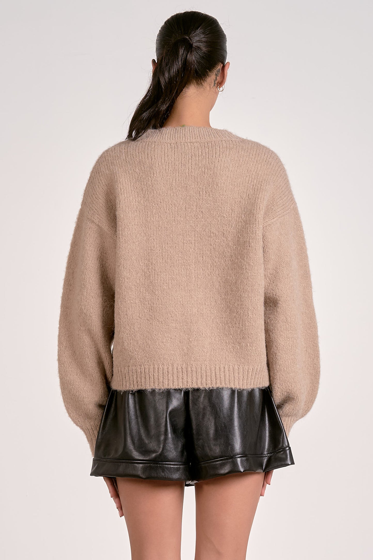 MACCHIATO TIE SWEATER