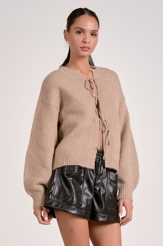 MACCHIATO TIE SWEATER
