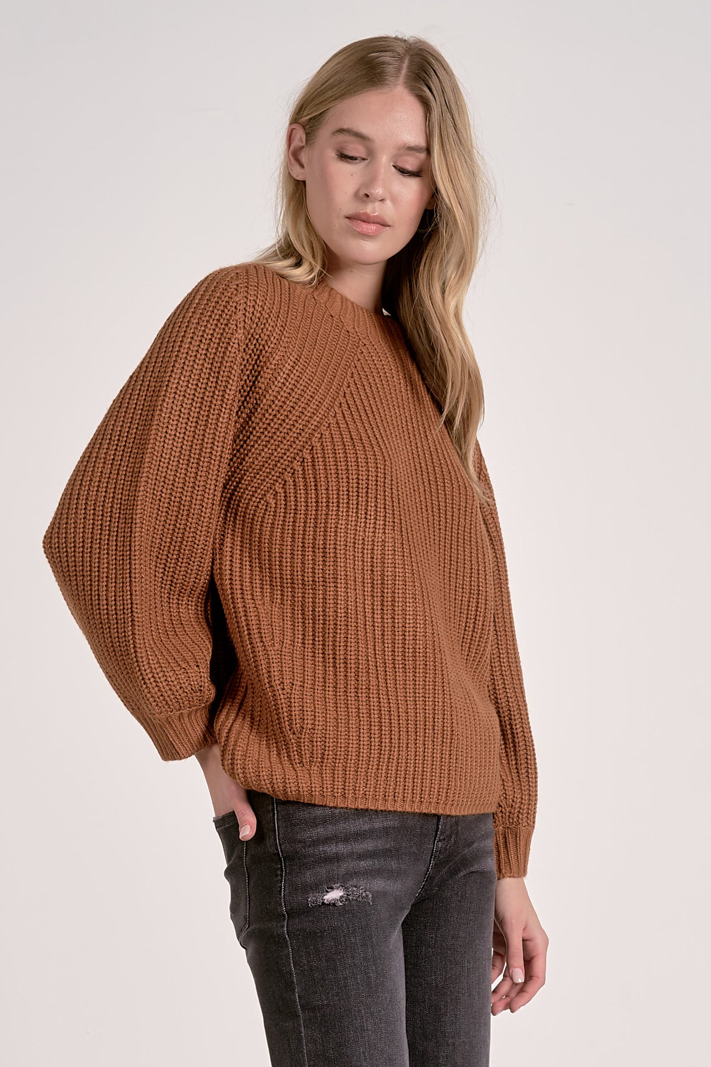 COPPER CREW SWEATER