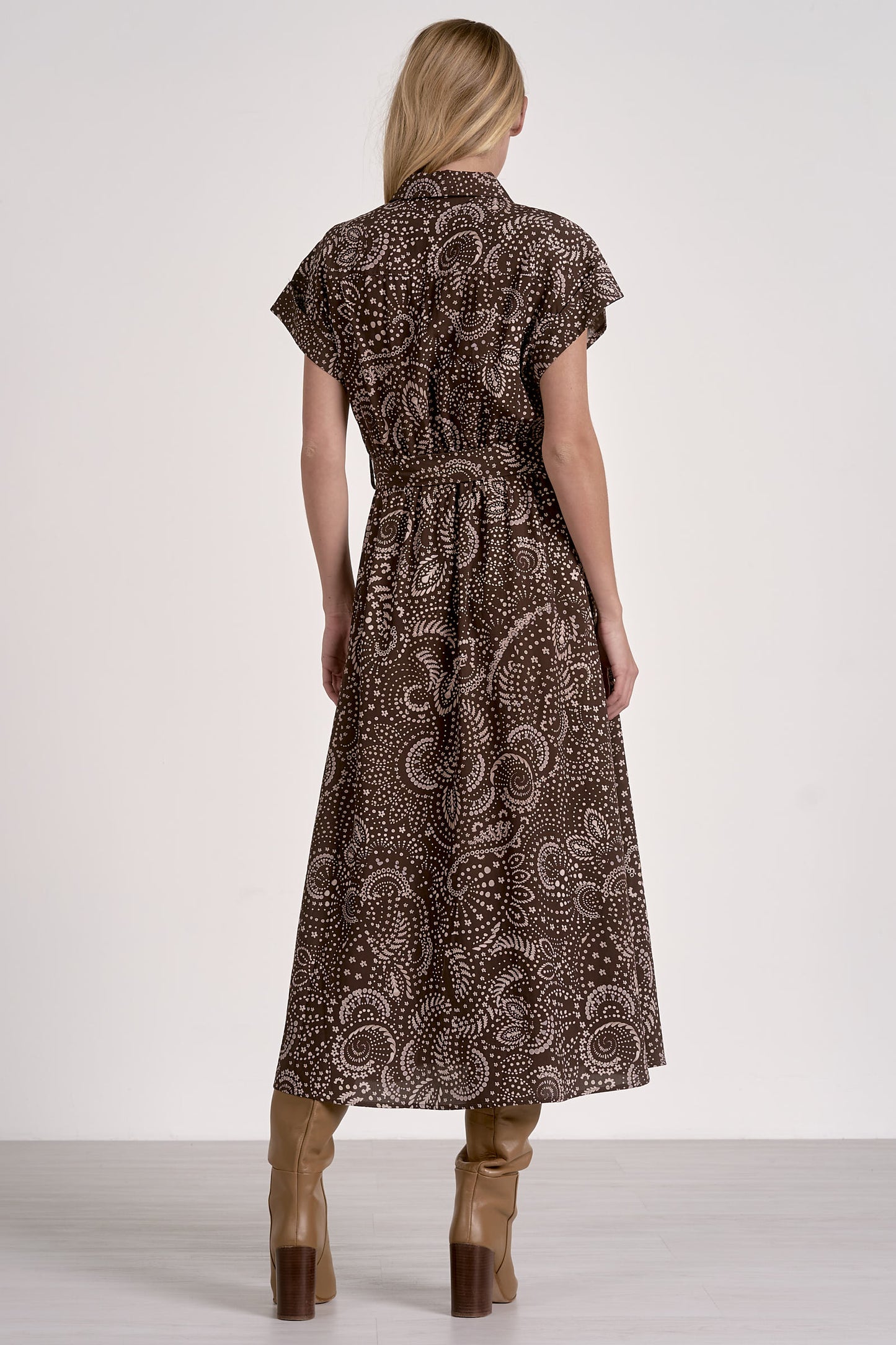 BROWN NAZCA DRESS