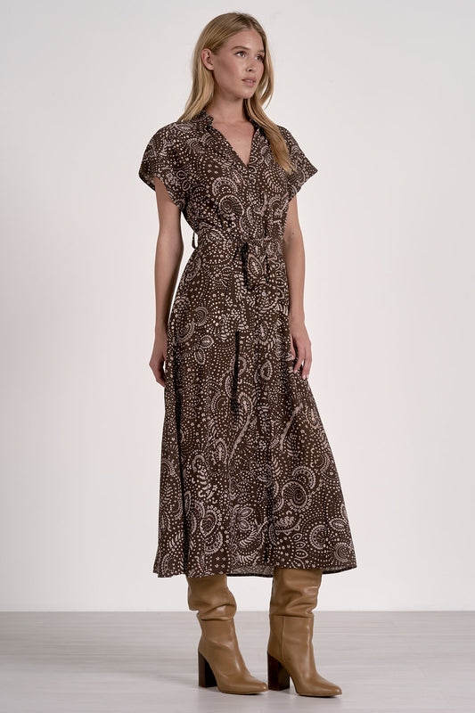 BROWN NAZCA DRESS
