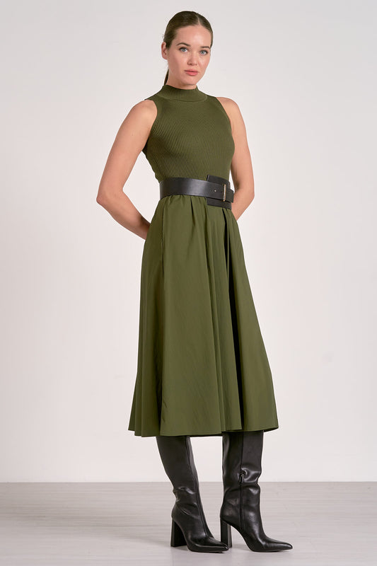 PINE SLEEVELESS DRESS