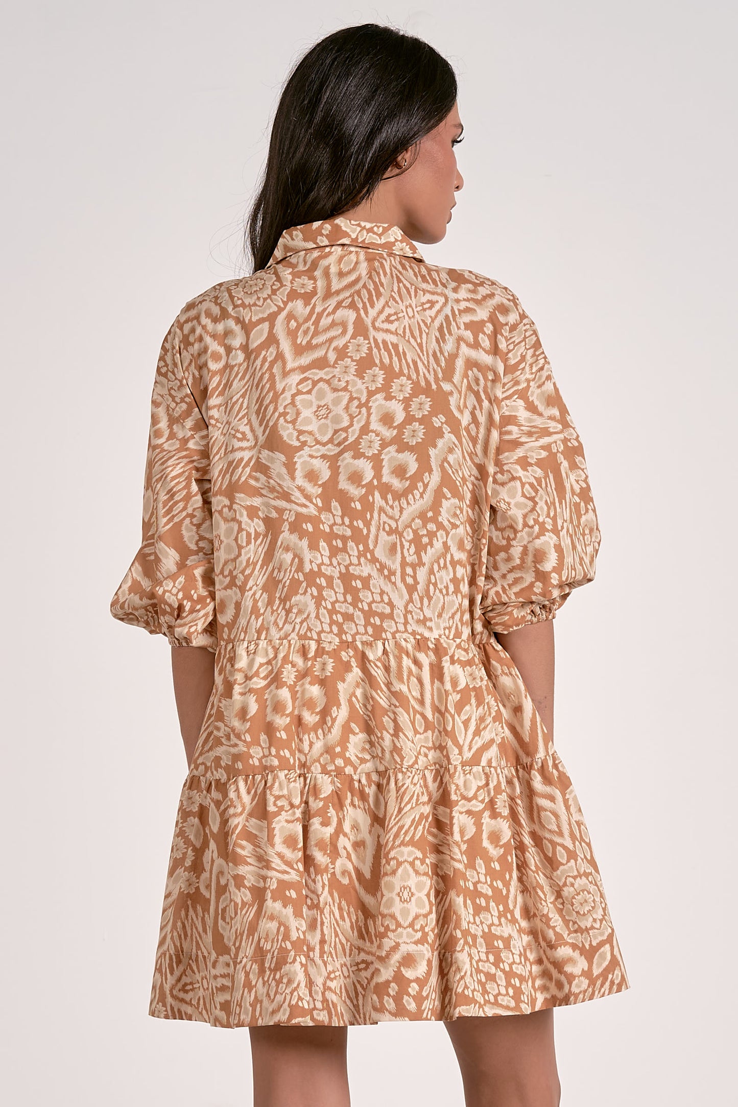 CAMEL ACORN DRESS