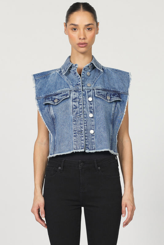 MELODY SNOW BLUE TOP