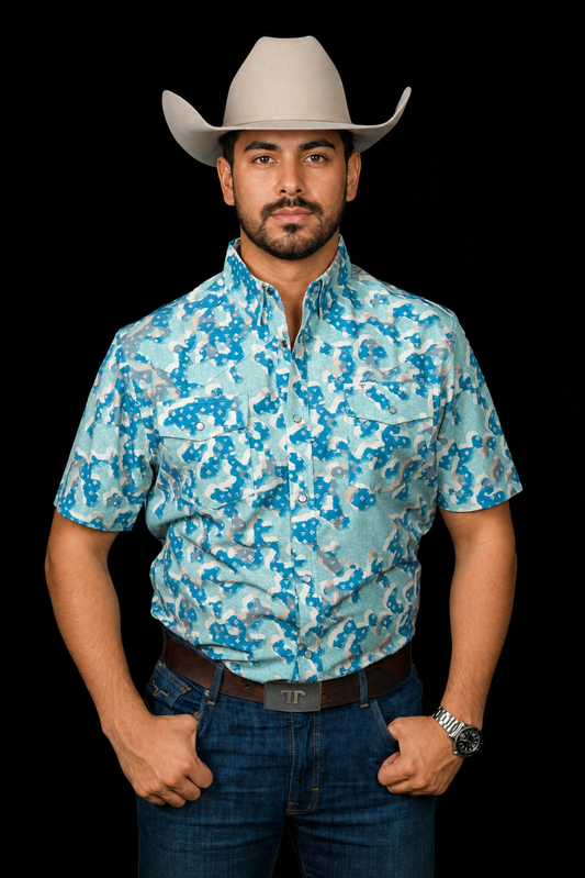 THE TRAVIS SHORT SLEEVE PEARL SNAP