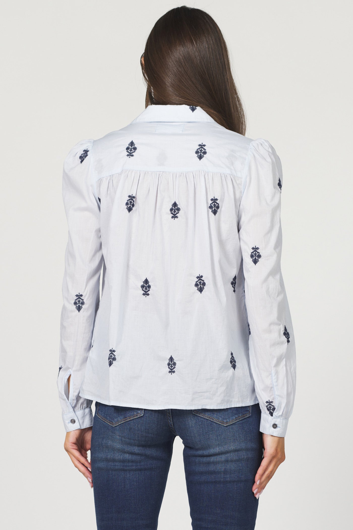 NASRIN BLUE BLOUSE