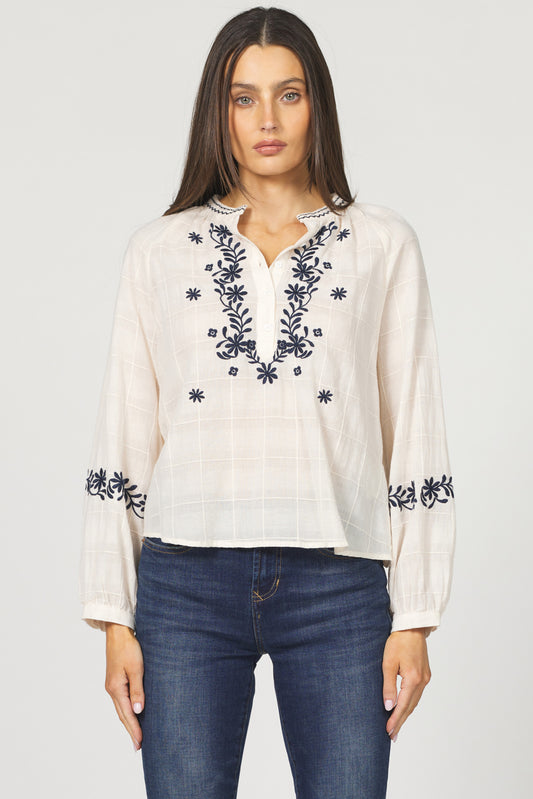 ELLA EMBROIDERED BLOUSE