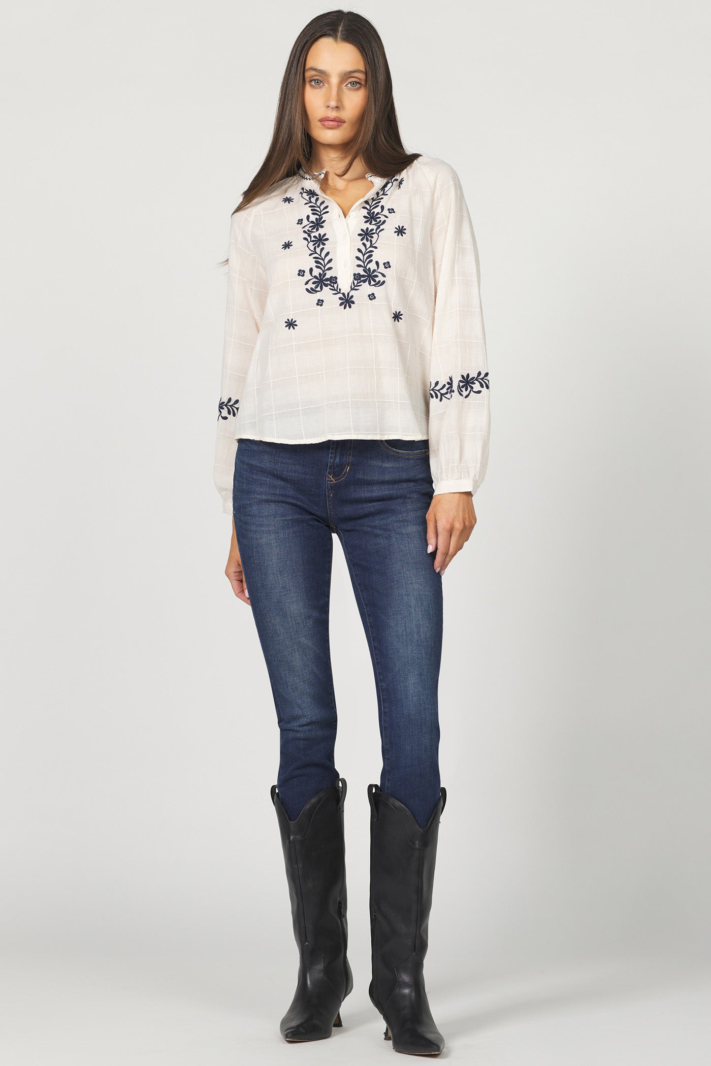 ELLA EMBROIDERED BLOUSE