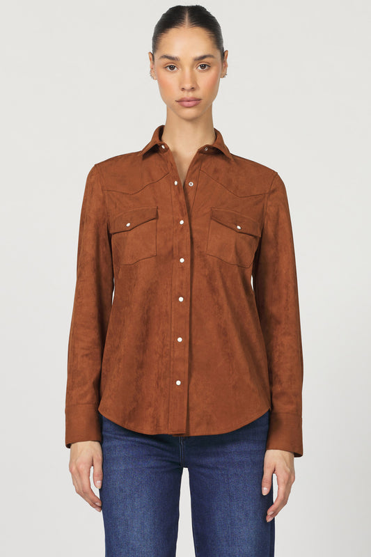 STAR SUEDE SHIRT