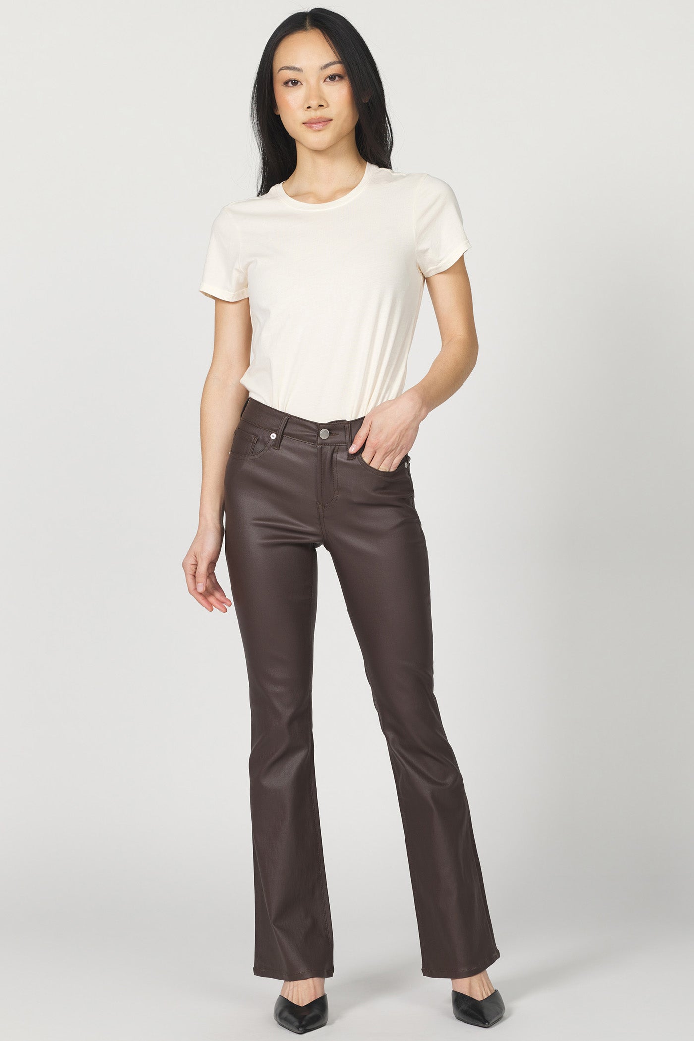 JAXTYN FAUX LEATHER PANTS