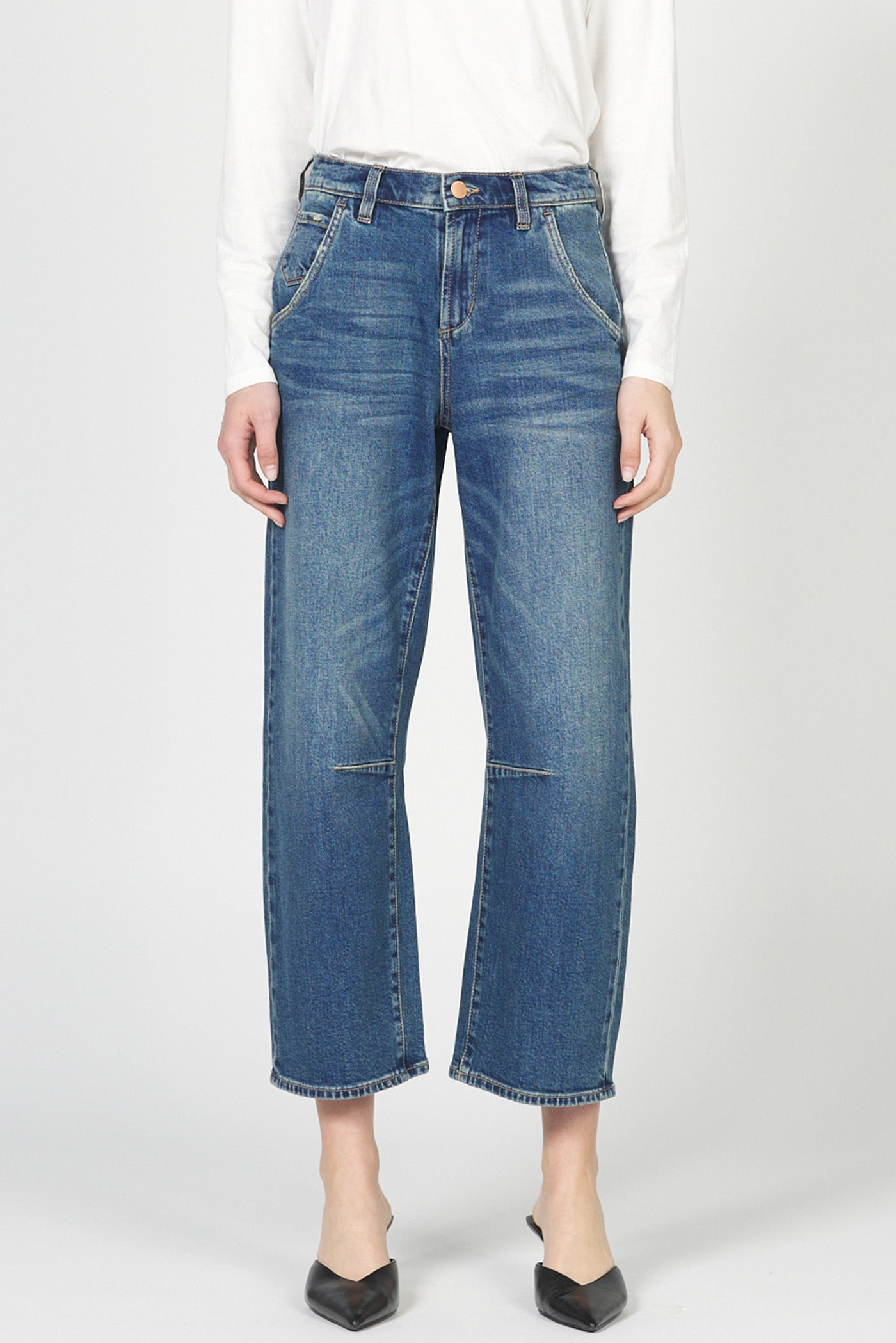 CROPPED LASSO JEANS
