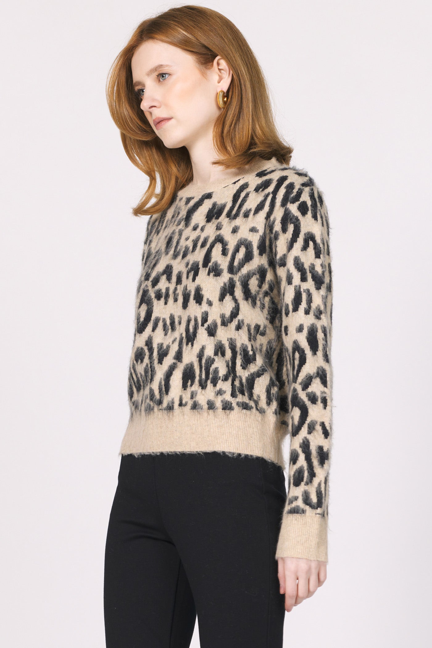 MINA SNOW LEOPARD TOP