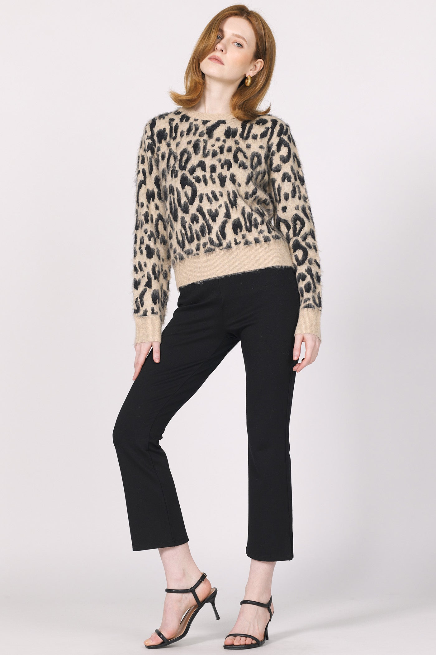 MINA SNOW LEOPARD TOP