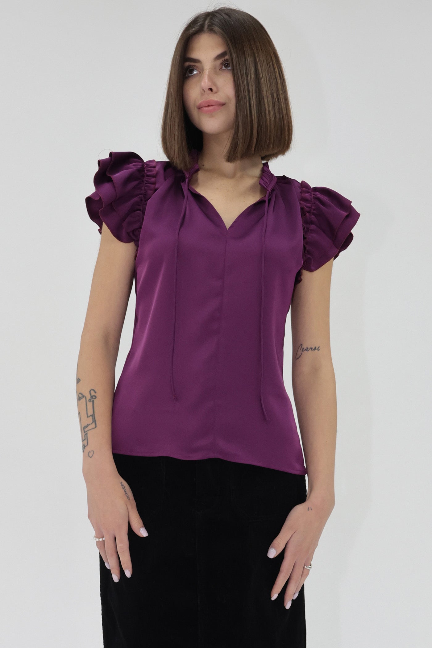 NURA SATIN BLOUSE