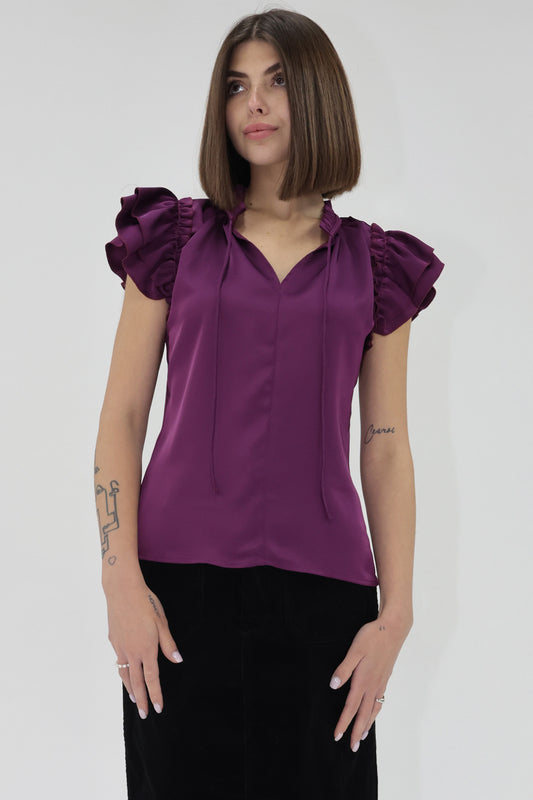 NURA SATIN BLOUSE