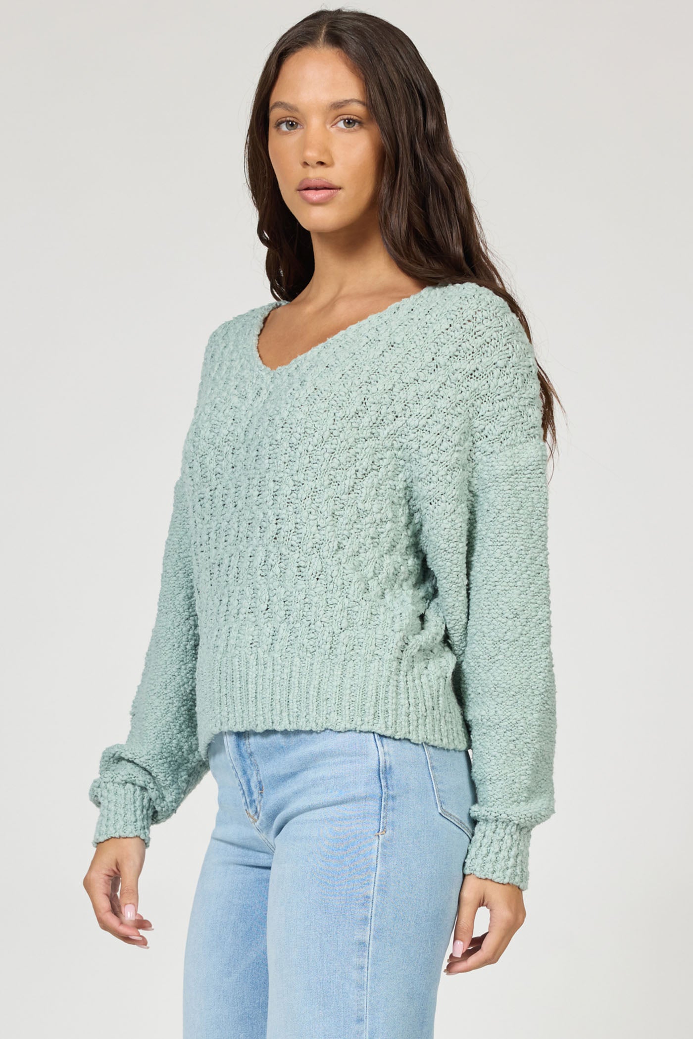 LEXI ICEBERG GREEN SWEATER