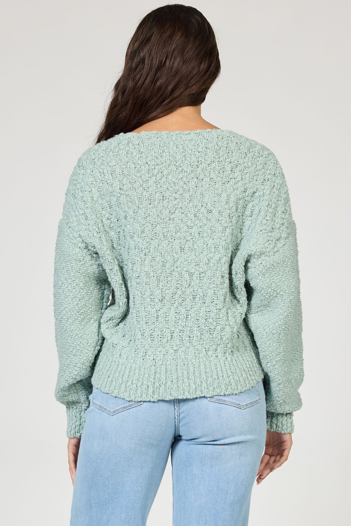 LEXI ICEBERG GREEN SWEATER