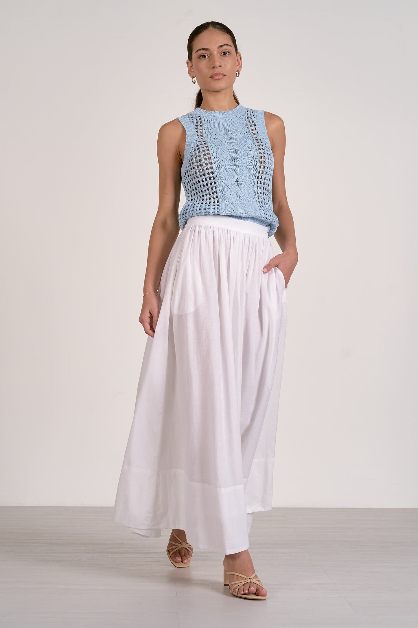 MIDI A-LINE SKIRT