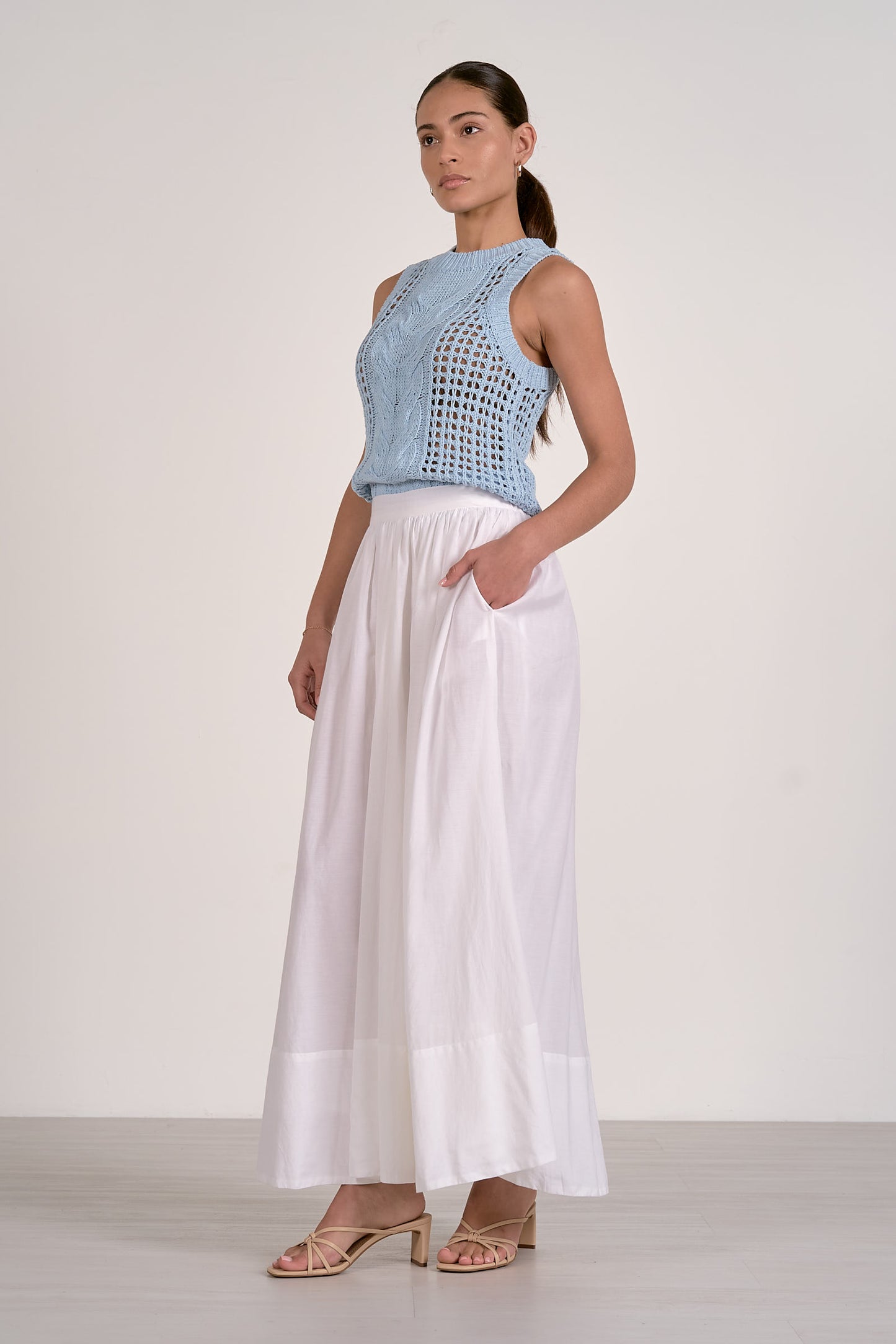 MIDI A-LINE SKIRT