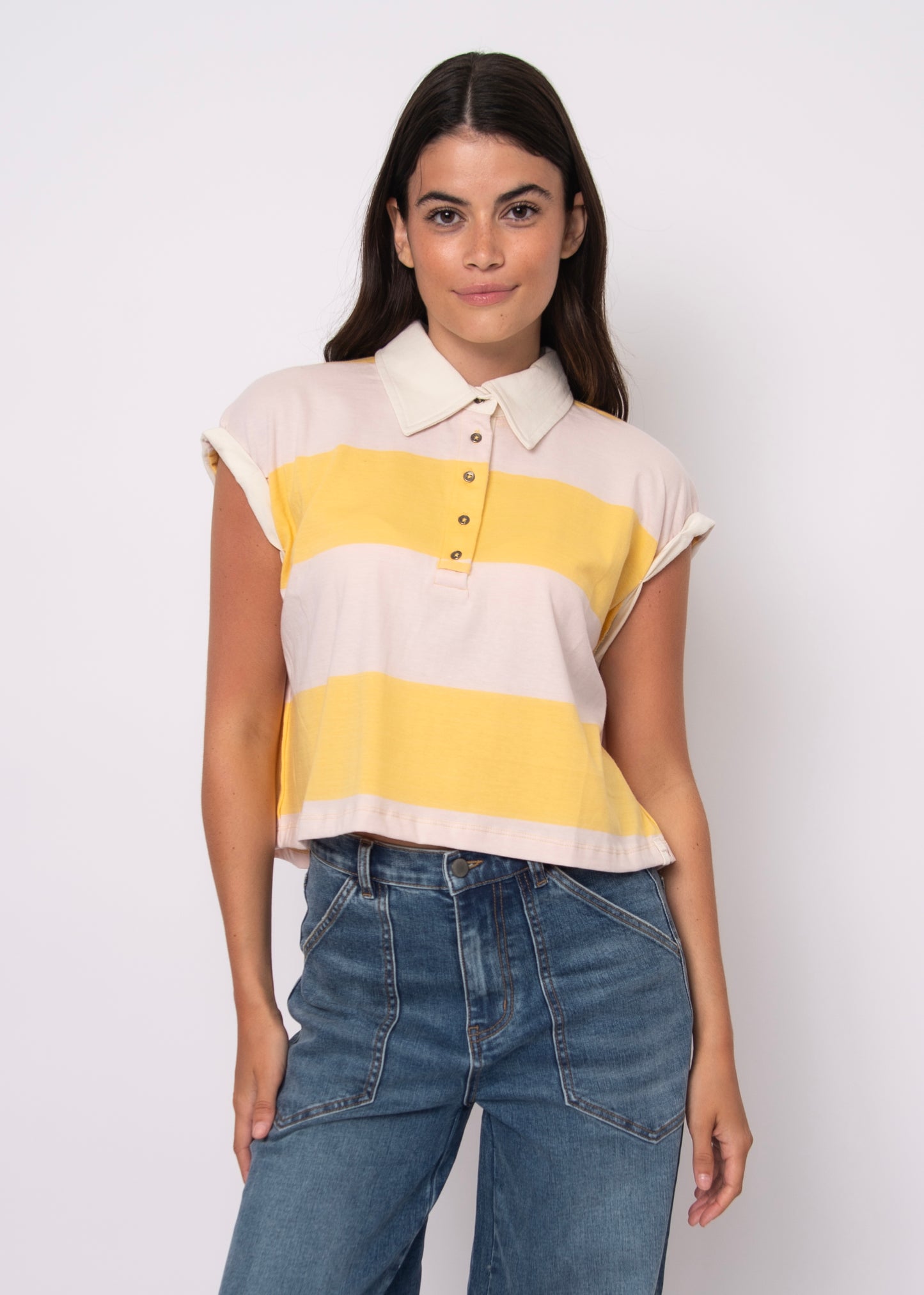 HARPER ROLLED SLEEVE SHIRT