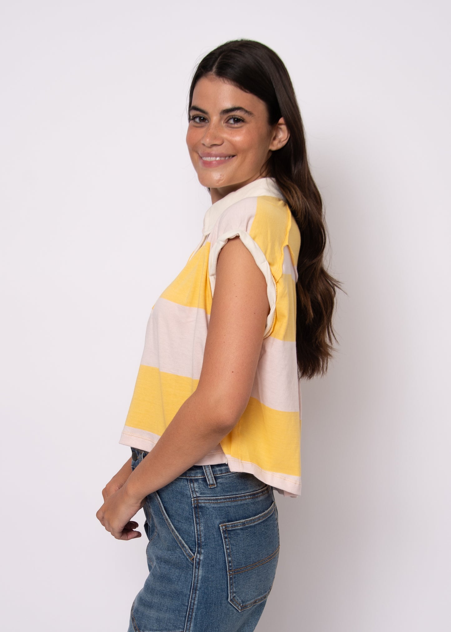 HARPER ROLLED SLEEVE SHIRT