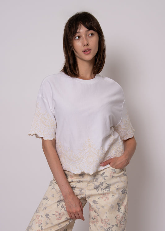 MARIA CREW NECK TOP