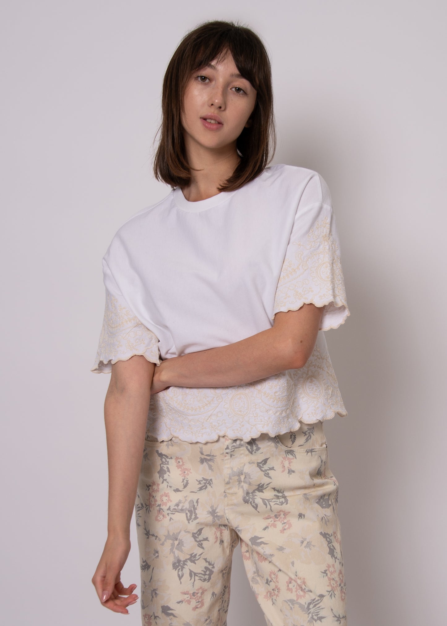 MARIA CREW NECK TOP