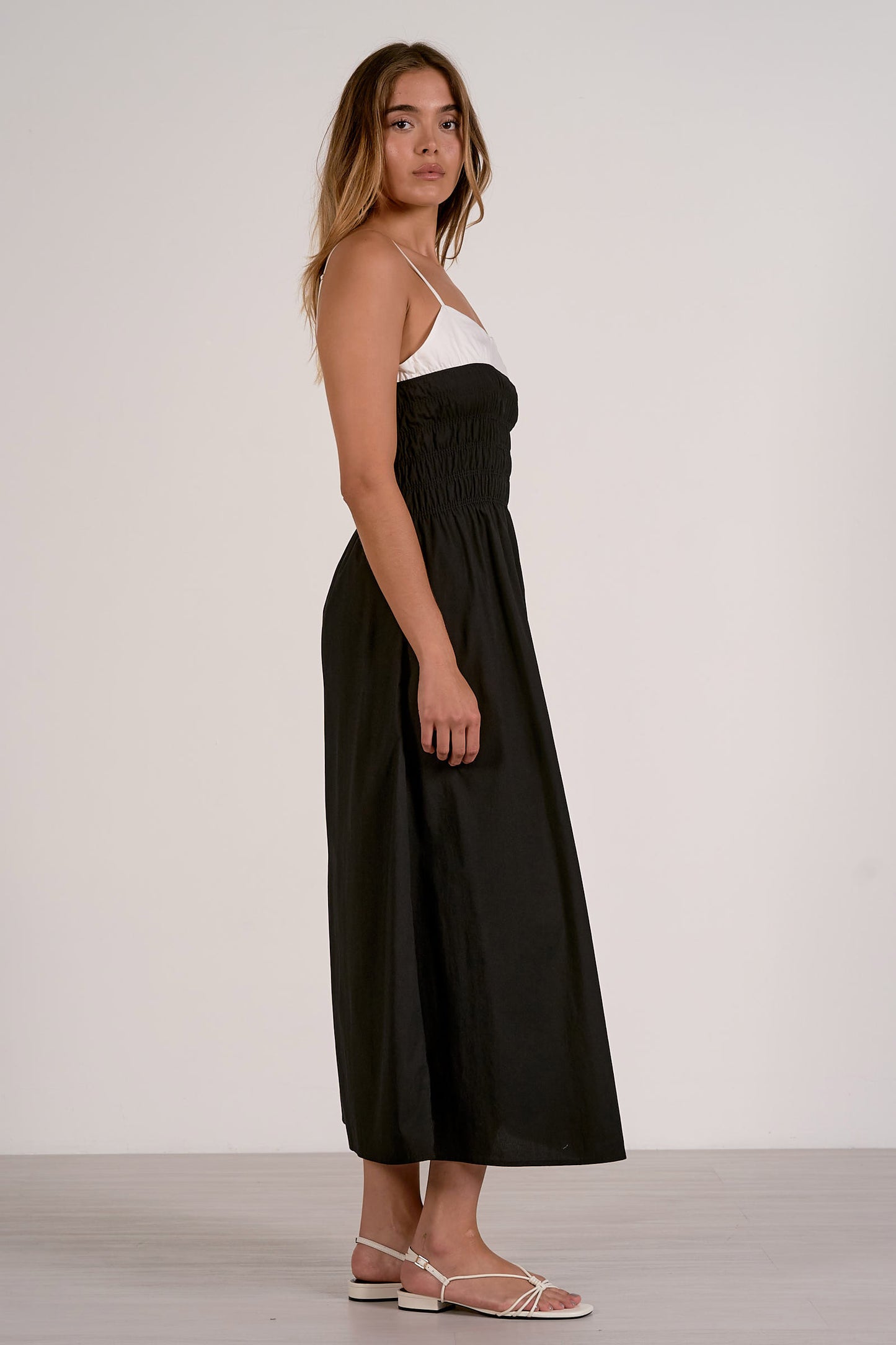 SPAGHETTI STRAP MAXI DRESS