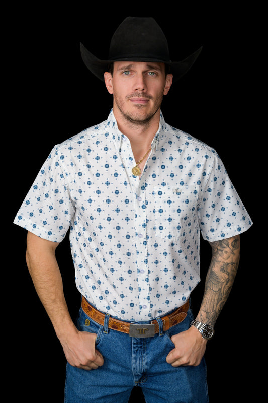THE BEAU SHORT SLEEVE BUTTON UP