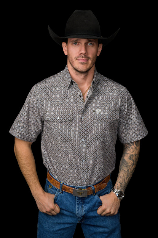 THE ARCHER SHORT SLEEVE PEARL SNAP