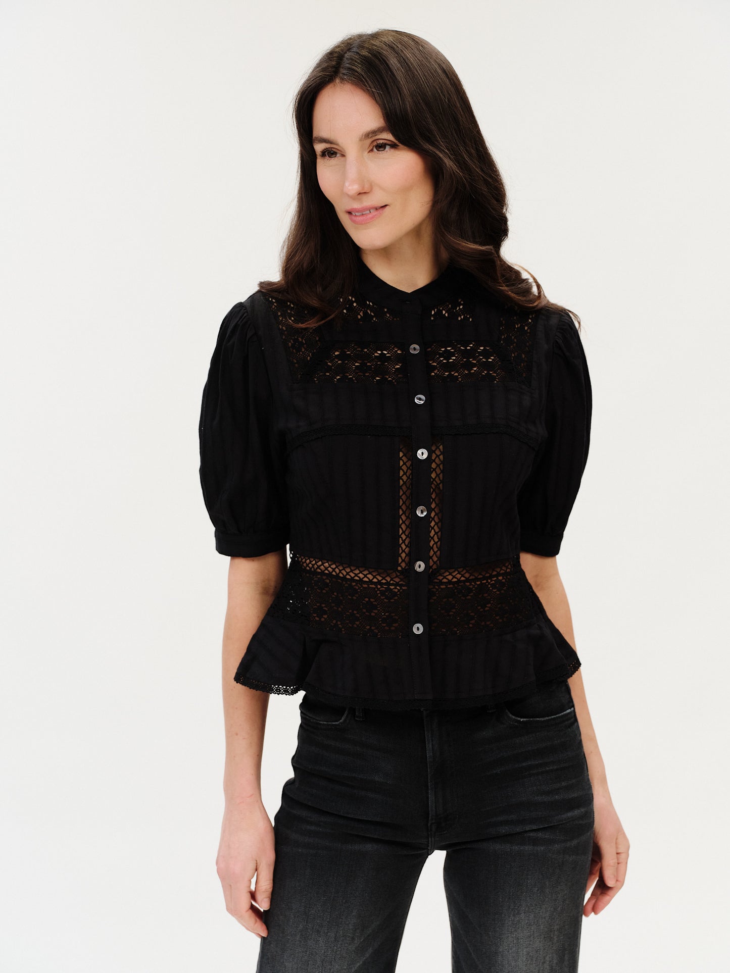 PAOLA EYELET BLOUSE