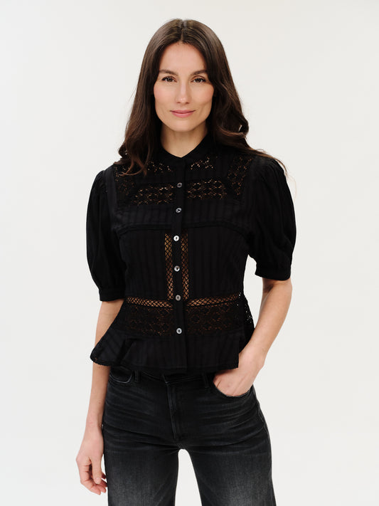 PAOLA EYELET BLOUSE