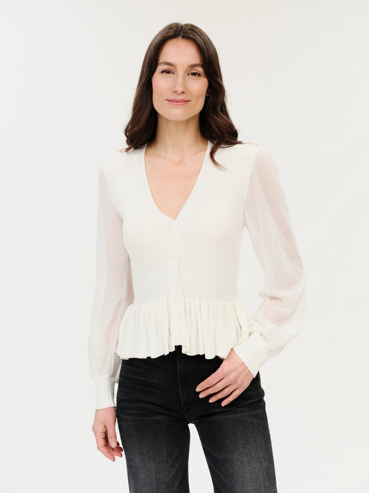 ALEXANDRA PEPLUM SWEATER